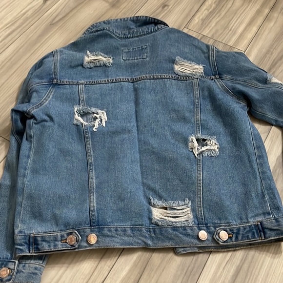 Distressed jean jacket from forever 21 - Picture 3 of 3